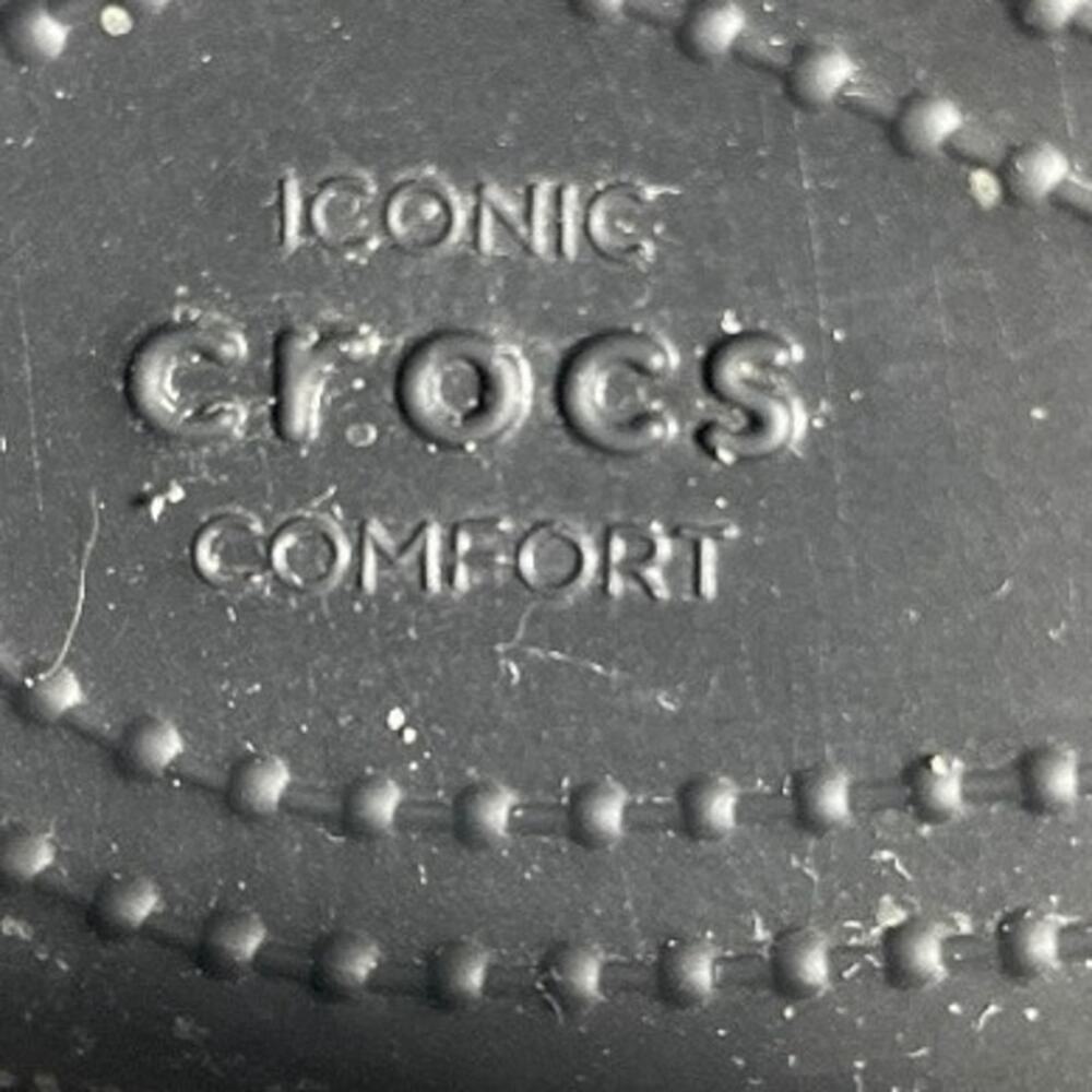 Crocs Lina Women’s Black Embellished D’Orsay Open Toe Flats Size-6 - Picture 7 of 9